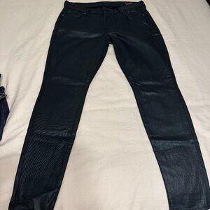 7 for all mankind Dark Green Coated Jeans